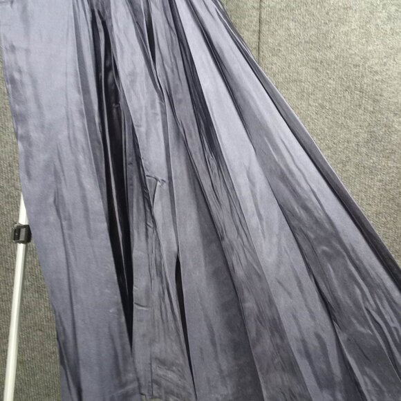 1950's Navy Polished Cotton Bow Circle Dress - Picture 3 of 8